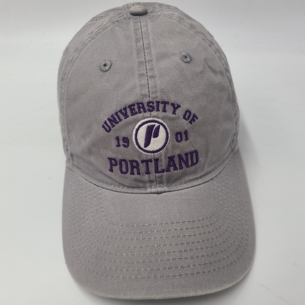 Portland Pilots Hat Strapback Legacy Gray Purple NCAA University Logo Casual Men